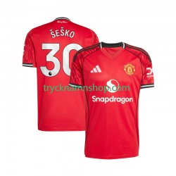Manchester United Benjamin Sesko 30 2025-2026 Tröja 1:a Matchställ Män Kortärmad