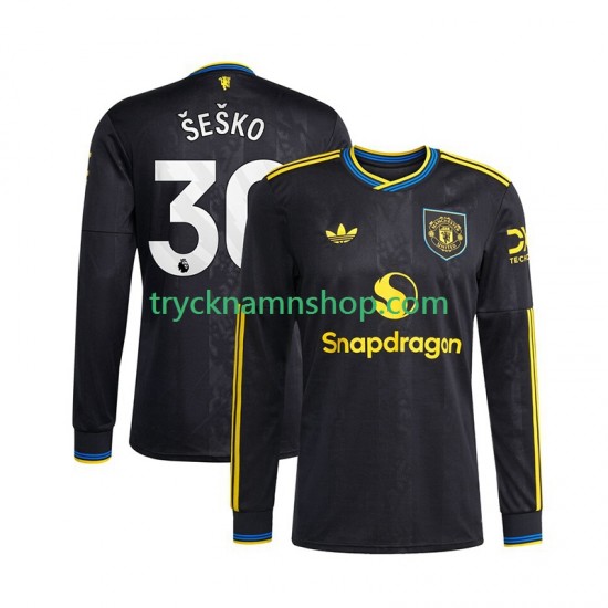 Manchester United Benjamin Sesko 30 2025-2026 Tröja 3:e Matchställ Män Långärmad