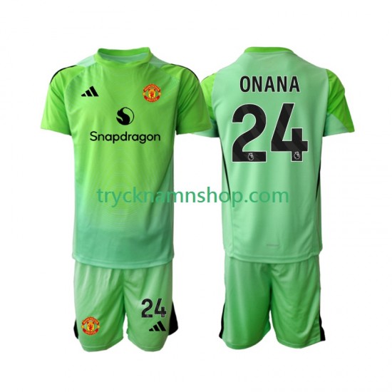 Manchester United Målvakt Andre Onana 24 2025-2026 Tröja 4:e Matchställ Barn Kortärmad