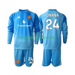 Manchester United Målvakt Andre Onana 24 2025-2026 Tröja 1:a Matchställ Barn Långärmad