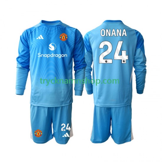 Manchester United Målvakt Andre Onana 24 2025-2026 Tröja 1:a Matchställ Barn Långärmad