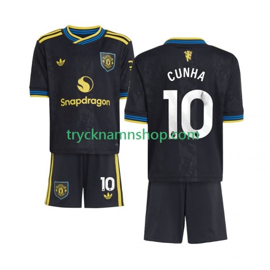 Manchester United Matheus Cunha 10 2025-2026 Tröja 3:e Matchställ Barn Kortärmad