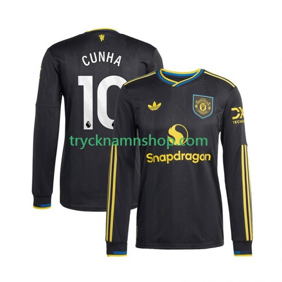 Manchester United Matheus Cunha 10 2025-2026 Tröja 3:e Matchställ Män Långärmad
