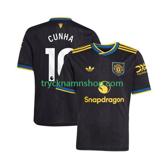 Manchester United Matheus Cunha 10 2025-2026 Tröja 3:e Matchställ Män Kortärmad
