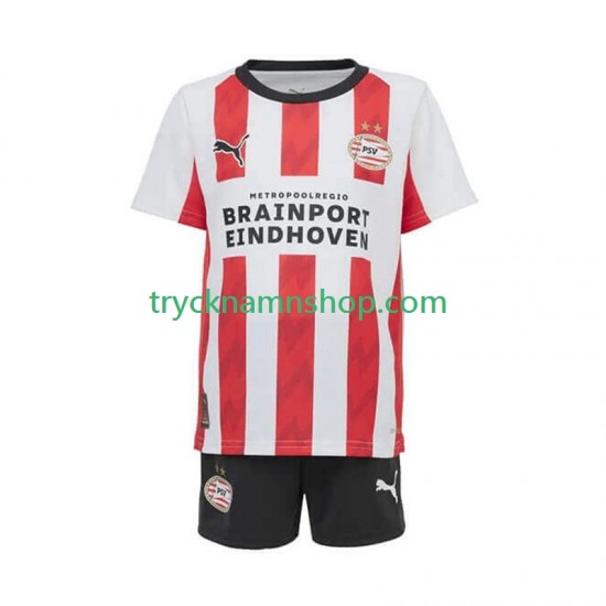 PSV Eindhoven 2025-2026 Tröja 1:a Matchställ Barn Kortärmad