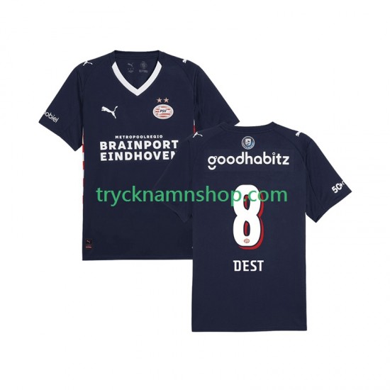 PSV Eindhoven Sergino Dest 8 2025-2026 Tröja 2:a Matchställ Män Kortärmad
