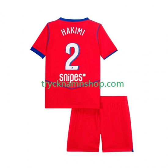 Paris Saint-Germain Achraf Hakimi 2 2025-2026 Tröja 3:e Matchställ Barn Kortärmad