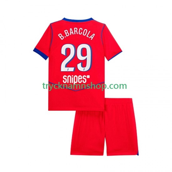 Paris Saint-Germain Bradley Barcola 29 2025-2026 Tröja 3:e Matchställ Barn Kortärmad