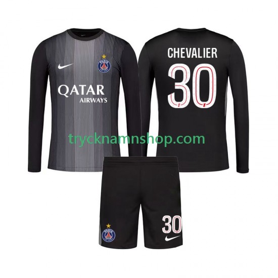 Paris Saint-Germain Målvakt Lucas Chevalier 30 2025-2026 Tröja 1:a Matchställ Barn Långärmad