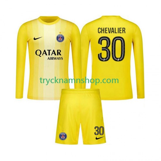 Paris Saint-Germain Målvakt Lucas Chevalier 30 2025-2026 Tröja 3:e Matchställ Barn Långärmad