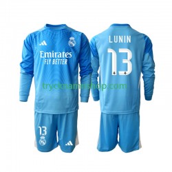 Real Madrid Målvakt Andriy Lunin 13 2025-2026 Tröja 1:a Matchställ Barn Långärmad