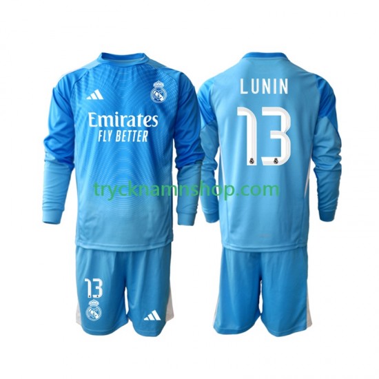 Real Madrid Målvakt Andriy Lunin 13 2025-2026 Tröja 1:a Matchställ Barn Långärmad