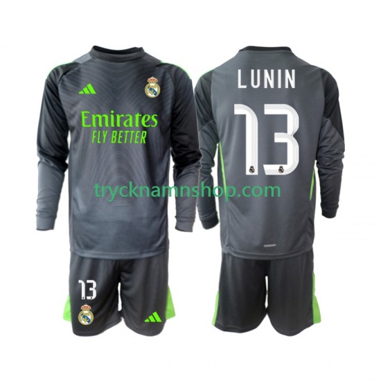 Real Madrid Målvakt Andriy Lunin 13 2025-2026 Tröja 3:e Matchställ Barn Långärmad