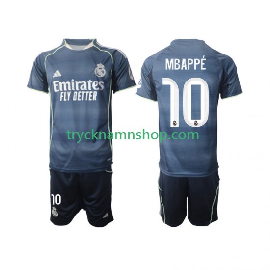 Real Madrid Kylian Mbappe 10 2025-2026 Tröja 2:a Matchställ Barn Kortärmad