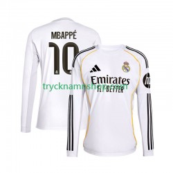Real Madrid Kylian Mbappe 10 2025-2026 Tröja 1:a Matchställ Män Långärmad