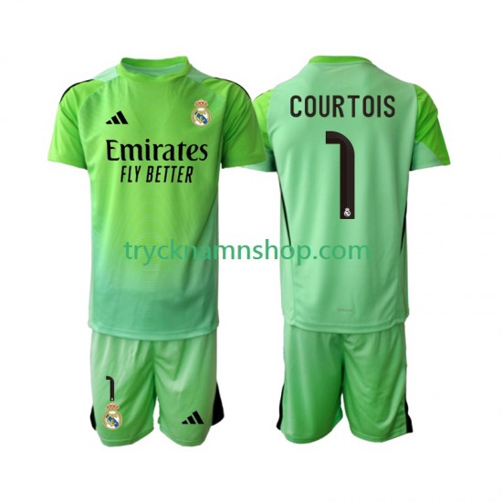 Real Madrid Thibaut Courtois 1 2025-2026 Tröja 2:a Matchställ Barn Kortärmad