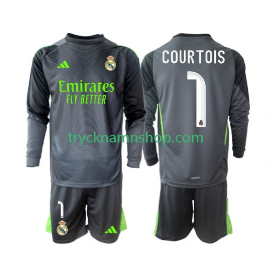 Real Madrid Thibaut Courtois 1 2025-2026 Tröja 3:e Matchställ Barn Långärmad