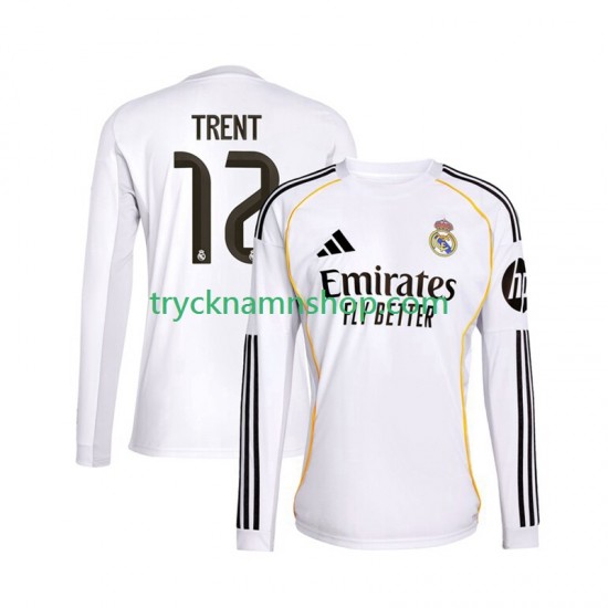Real Madrid Trent Alexander-Arnold 12 2025-2026 Tröja 1:a Matchställ Män Långärmad