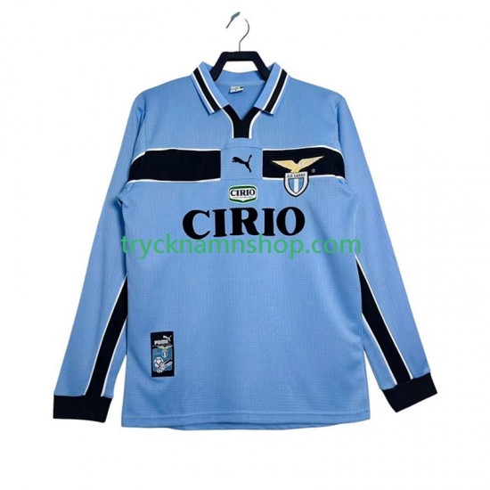 SS Lazio 1998 1999 Tröja Retro 1:a Matchställ Män Långärmad