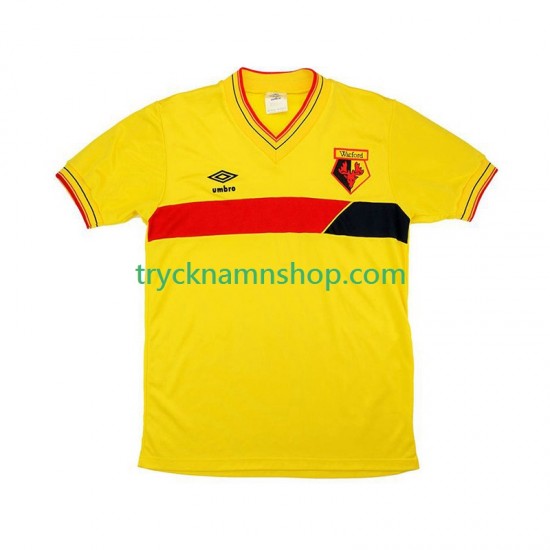 Watford 1985 Tröja Retro 1:a Matchställ Män Kortärmad