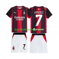AC Milan Gimenez 7 2026-2027 Tröja 1:a Matchställ Barn Kortärmad