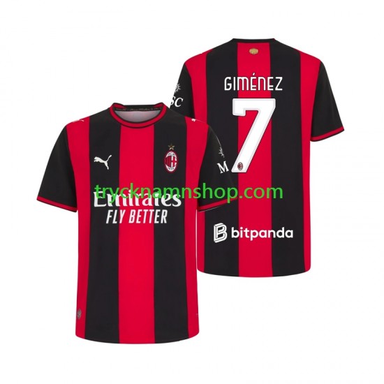AC Milan Gimenez 7 2026-2027 Tröja 1:a Matchställ Män Kortärmad