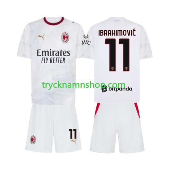 AC Milan Ibrahimovic 11 2026-2027 Tröja 2:a Matchställ Barn Kortärmad