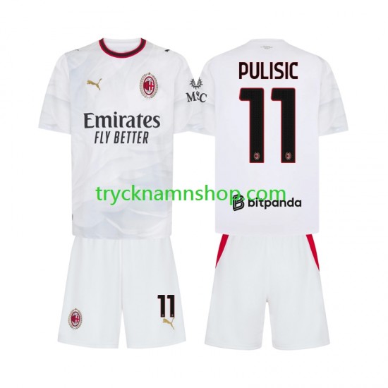 AC Milan Pulisic 11 2026-2027 Tröja 2:a Matchställ Barn Kortärmad
