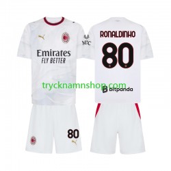 AC Milan Ronaldinho 80 2026-2027 Tröja 2:a Matchställ Barn Kortärmad