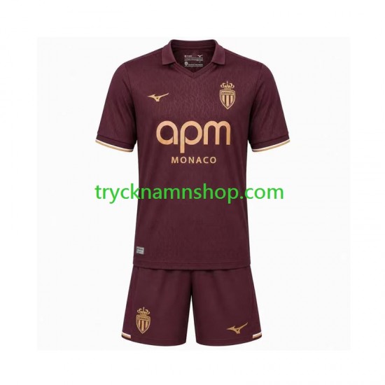 AS Monaco 2026-2027 Tröja 2:a Matchställ Barn Kortärmad