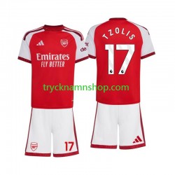 Arsenal Christos Tzolis 17 2026-2027 Tröja 1:a Matchställ Barn Kortärmad