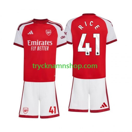 Arsenal Declan Rice 41 2026-2027 Tröja 1:a Matchställ Barn Kortärmad