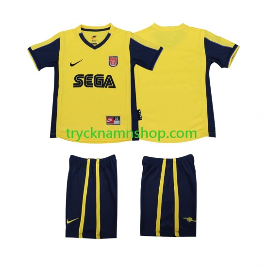 Arsenal 2000 2001 Tröja Retro 2:a Matchställ Barn Kortärmad