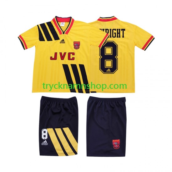 Arsenal WRIGHT 8 1993 1994 Tröja Retro 2:a Matchställ Barn Kortärmad