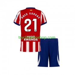 Atlético Madrid Obed Vargas 21 2026-2027 Tröja 1:a Matchställ Barn Kortärmad