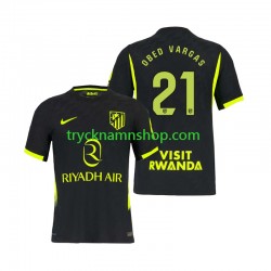 Atlético Madrid Obed Vargas 21 2026-2027 Tröja 2:a Matchställ Män Kortärmad