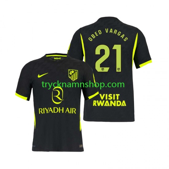Atlético Madrid Obed Vargas 21 2026-2027 Tröja 2:a Matchställ Män Kortärmad