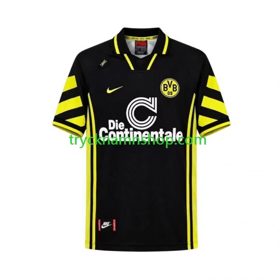 Borussia Dortmund 1996 Tröja Retro 2:a Matchställ Män Kortärmad