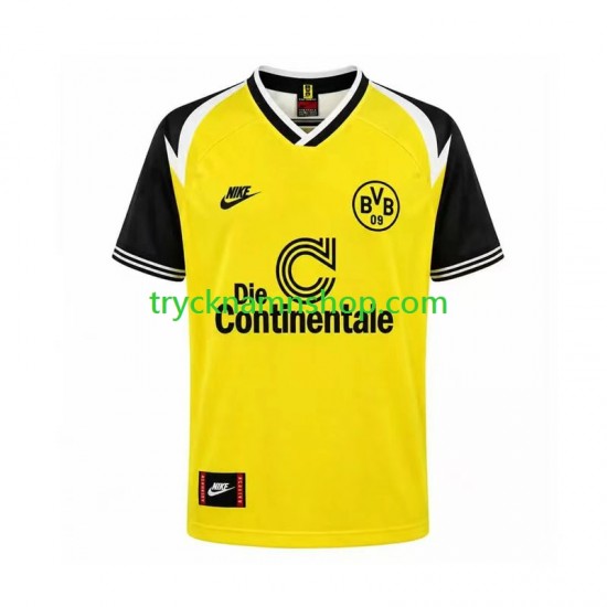Borussia Dortmund 1995 Tröja Retro 1:a Matchställ Män Kortärmad