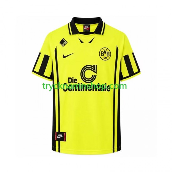 Borussia Dortmund 1996 Tröja Retro 1:a Matchställ Män Kortärmad