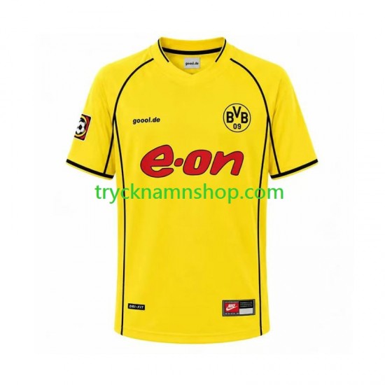 Borussia Dortmund 2002 Tröja Retro 1:a Matchställ Män Kortärmad