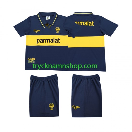 CA Boca Juniors 1993 1995 Tröja Retro 1:a Matchställ Barn Kortärmad