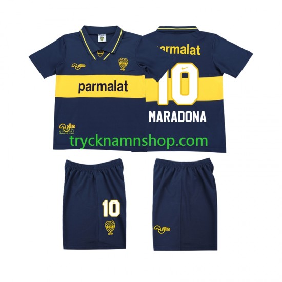 CA Boca Juniors MARADONA 10 1993 1995 Tröja Retro 1:a Matchställ Barn Kortärmad