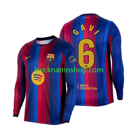 FC Barcelona Gavi 6 2026-2027 Tröja 1:a Matchställ Män Långärmad