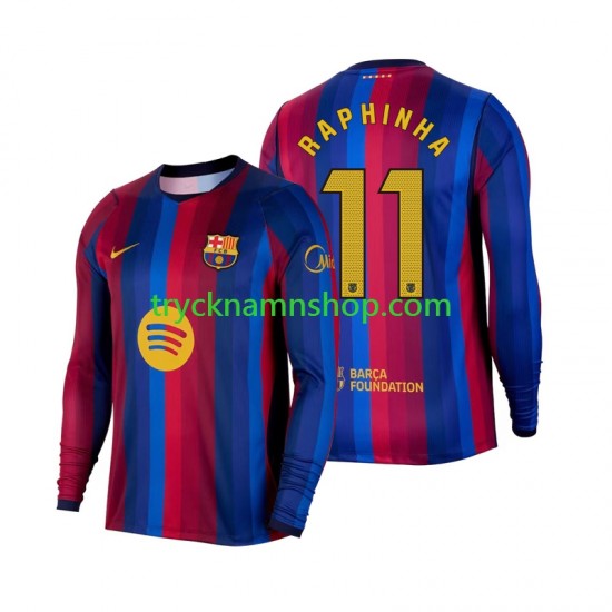 FC Barcelona Raphinha 11 2026-2027 Tröja 1:a Matchställ Män Långärmad