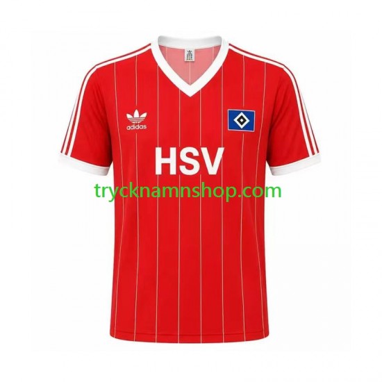 Hamburger SV 1983 Tröja Retro 2:a Matchställ Män Kortärmad