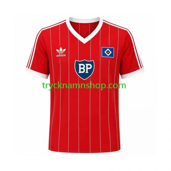 Hamburger SV 1984 Tröja Retro 2:a Matchställ Män Kortärmad