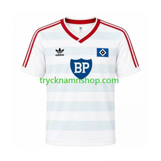 Hamburger SV 1986 Tröja Retro 2:a Matchställ Män Kortärmad