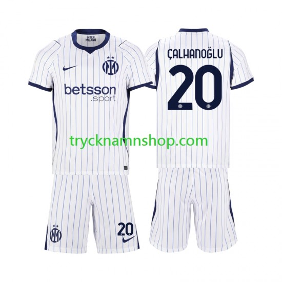 Inter Milan Hakan Calhanoglu 20 2026-2027 Tröja 2:a Matchställ Barn Kortärmad