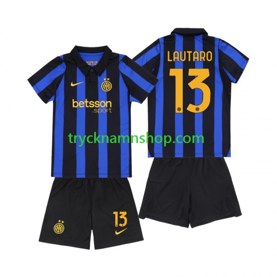 Inter Milan Lautaro Martinez 13 2026-2027 Tröja 1:a Matchställ Barn Kortärmad